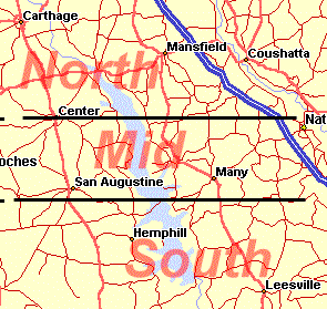 Toledo Bend Lake Map
