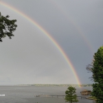 Rainbow over the lake!