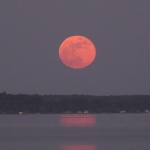 Strawberry Moon on the Lake