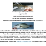 Red River Crappie Club Fishing Tournament
